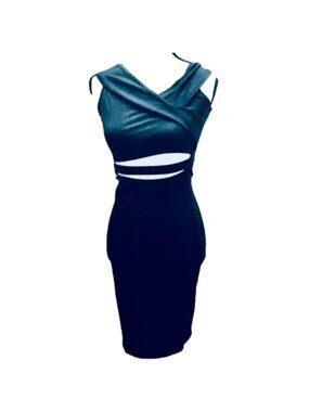 Black Cut out Bodycon Sexy Cocktail Dress NEW W TAG